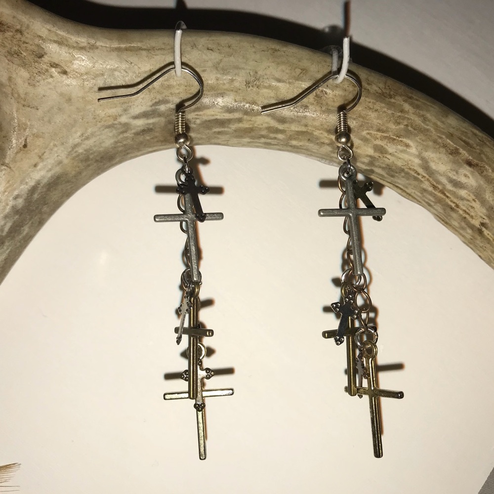 Cross earrings